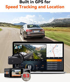 N2X, N4 Pro S, N5S, N4S Dash Cam GPS Receiver Module Type C USB Port Suction Cup Mount for Windows and Mac