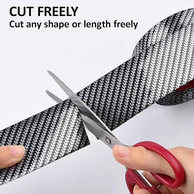 Car Door Sill Protector,2 in x 118 in Anti-Scratch Car Door Edge Guards,Automotive Anti-Collision Strip for Doors Edge,Front and Rear Bumper
