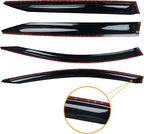 Window Rain Guard for Kia Sportage 2023 2024 2025 2026 LX EX SX Prestige X-Pro X-Line Tape-On Shatterproof Sun Smoke Guard Vent Visor Side Wind Deflectors Accessories for Kia Sportage 2023-2026