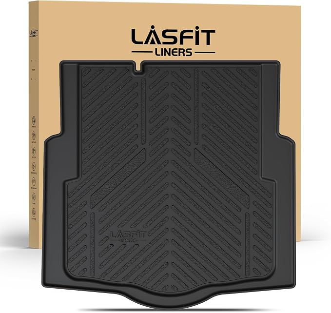Trunk Mat for Chevrolet Chevy Cruze 2016-2019 (Not for 2016 Cruze Limited), Only Fit Cargo with Spare Tire, All Weather TPE Custom Fit Cargo Mat Trunk Liner (Fit Sedan, Not for Hatchback)