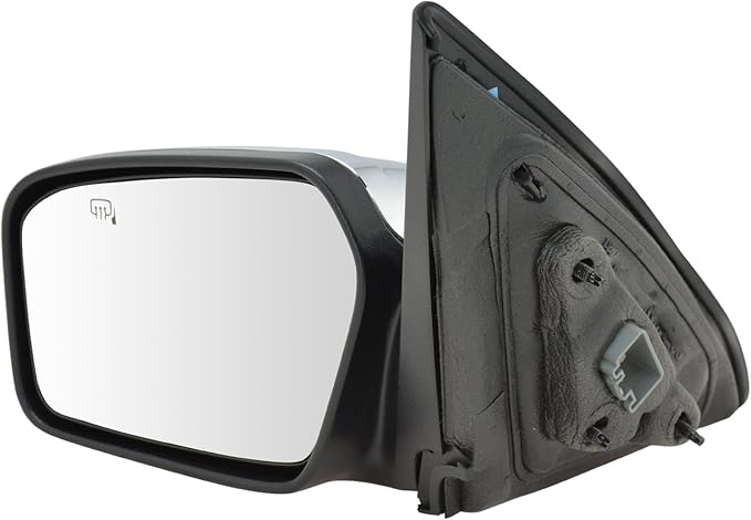 2 Piece Driver and Passenger Side Mirror Assembly Set Electric Adjustment Heated Memory Chrome Compatible with 2007-2010 Lincoln MKZ 2006 Zephyr FO1320322 FO1321322