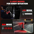 150PSI Tire Inflator Portable Air Compressor: Cordless Air Pump Compatible with Milwaukee 18V Battery - Car Tire Pump with LCD Display & LED Light for Auto, Motorcycles (Tool Only)