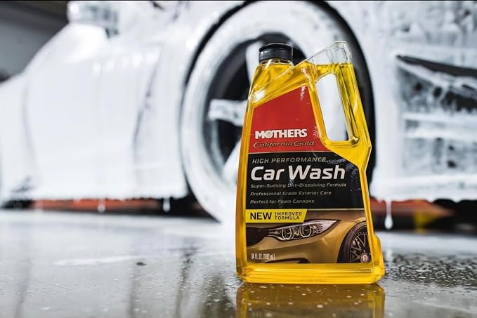 California Gold High Performance Car Wash, 48 oz. — pH Balanced, Eco-Friendly, Super-Sudsy, Foam Cannon, Safely Cleans Without Stripping Wax, Sealant or Coating, Removes Dirt & Grime (05648)