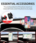 Car Phone Holder for Mercedes-Benz E-Class 2024-2026,12.3" Screen Mount | Magsafe Accessories Magnetic Cell Phone Mount Clip Compatible with iPhone, 3D fit Stable Dashboard Navigation Bracket Stand