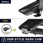 mangoal 4K Dash Cam for Toyota Corolla Gen12 E210 2023-2026 (Model A) | LE SE XLE XSE Hybrid Hatchback etc, Integrated OEM Look, 2160P UHD Video, App & WiFi, Loop Recording, GPS, 64GB Card
