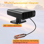 12V 150W Car Heater, Portable Car Heater Plug into Cigarette Lighter, 2 in 1 Fast Heating Defrost Defogger, Windscreen Defogger Window Defroster for Car