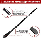 2PCS Tire Bar, 34645 Tire Mount and Demount Iron 37In, 3/4 in | 33220 Mt and Demount Spoon 30 in, 11/16 in, Tire Irons Heavy Duty Used for Off-Road Vehicle, Bus, Cars, Tractor Tubeless Truck Tires…