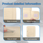 Car Sun Visor Organizer, Small Auto Visor Organizer and Storage, Registration and Document Holder, Vehicle Accessories for Sunglasses, Document, Card, Pen, Driver License (Beige)