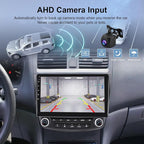4Core 2G+64G Android 15 Car Stereo for Honda Accord 2003-2007, 5G-WiFi Car Radio Wireless Carplay Android Auto 10.1'' Touchscreen GPS Mirror Link Bluetooth FM/RDS SWC Backup Camera Microphone
