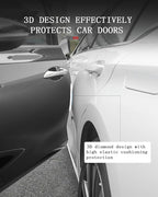 muekzu Silicone Car Door Edge Guard Trim Molding Crash Scratch Protector Scratch Guard for Car,Sedans,Truck,SUV 4PCS(White)