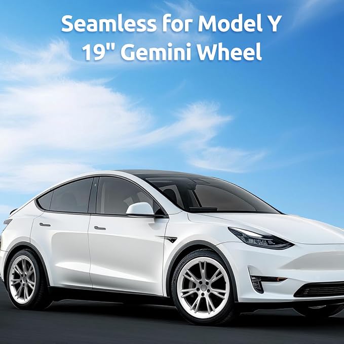 Wheel Rim Protector for Tesla Model Y Gemini 19 inch Apollo Wheels 2020-2024 Model Y Accessories All-in-one Car Tire Trim Rings Rim Case Hubcaps Wheel Cover