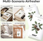 12 Pack Cedarwood Scented Sachets for Drawer, Closet & Small Spaces Air Freshener Bags, Odor Eliminator for Car, Shoes, Gym Bag Home Fragrance Gift Set