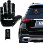 Car Accessories for Men, Car Finger Light with Remote - Give The Bird & Wave & Love to Drivers - Truck Accessories, Finger Flicker LED Hand Gesture Signs, Ideal Gift for Men and Women