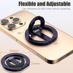 Magnetic Phone Ring for MagSafe Dual-Sided Magnetic Phone Grip Magnet Phone Stand Grip Compatible with iPhone 17/16/15/14/13 Pro Max Plus Mag Safe Accessory for Car Mounts (Purple)
