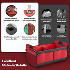 Trunk Organizer for Car - 70L Collapsible Car Storage with 11 Pockets & Reinforced Handles, SUV Trunk Organizers for Grocery Cargo