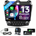 8 Core 4+32G Car Radio Stereo for Honda Accord 7th 2003 2004 2005 2006 2007: 10 inch with CarPlay Android Auto 5G WiFi Bluetooth GPS SWC Mirror Link Split-Screen DSP FM/RDS
