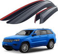 Goodyear Shatterproof Side Window Deflectors for Jeep Grand Cherokee 2011-2021, Tape-on Rain Guards, Window Visors for Cars, Vent Deflector, Vent Visor, Car Accessories, 4 pcs. - GY008845