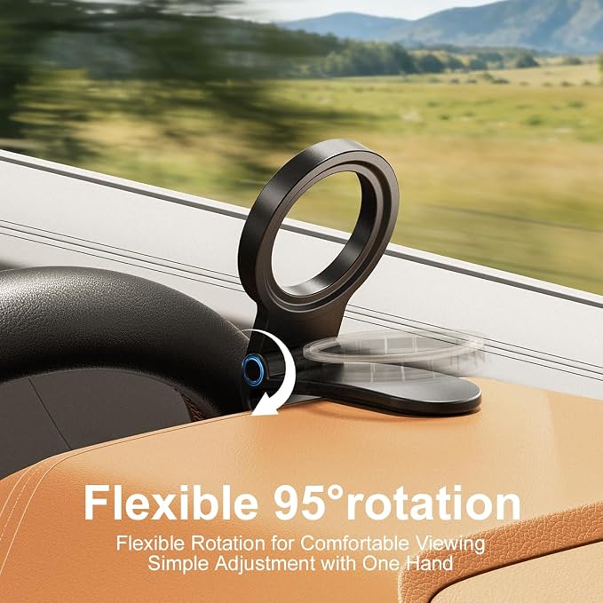 Magnetic Phone Holder for Car,Strong Non-Slip Car Phone Mount, Hands-Free Navigation for Car,Phone Holder for Car/Desk, Compatible with iPhone/Samsung and All Smartphones (2-Pack)