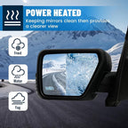 Driver's Side Mirror for Ford F150 2021 2022 2023 2024, Left LH Heated Mirror Assembly with Blind Spot Detection, Turn Signal Light and Puddle Light - OEM Style