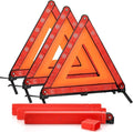 3 Pack Emergency Warning Triangle Kit, High Visibility Reflective Safety Triangle, Road Emergency Reflector for All Vehicles & Cars