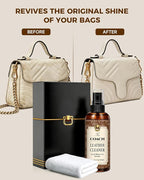 Leather Cleaner Set for Coach, Powerful Stain Removal with Gentle Care, Cleaning Kit for Coach Handbags, Wallets, Purses and Other Luxury Bags
