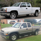 4pc Original Shatterproof Rainproof Window Wind Deflector for 99-06 Silverado/Sierra,Outside Mount Rain Guard Set,Window Visor for Car,Vent Deflectors for 99-06 Silverado 1500 01-06 2500/3500 94044
