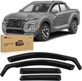 Vent Window Visors for Hyundai Santa Cruz 2022 2023 2024 2025 2026，Inside Mount Rain Guards, Smoke Tinted Window Deflectors, Wind & Rain Protection-4PCS