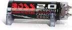 CPBK2 Car Capacitor - 2 Farad, Energy Storage, Enhance Bass From Stereo, 3 Digit Voltage Display, Charging Status LED