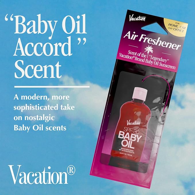 Car Air Freshener Variety Pack, 6 Scents, Pack of 6 - Hanging Air Freshener for Car, Home and Office - Classic Lotion, After Sun, Super Spritz, Baby Oil, Chardonnay and Whip Scents