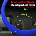 JDDRY Car Steering Wheel Cover,Silicone Steering Wheel Protector,Universal Fit Automotive Steering Wheel Cover, Steering Wheel Protective Cover(Royal Blue,1PC)