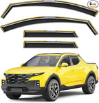 in-Channel Window Rain Guards Fit for Hyundai Santa Cruz 2022-2026 Rain Guards Extra Durable Window Deflectors Visors Vent Visors Shades Vent Car Accessories -4 pcs