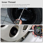 Semi Truck Digital Tire Pressure Gauge 200 PSI with LCD Color Screen, Heavy Duty Dual Head Chuck Tire Guage, ANSI B40.1 Certified - for Semi Trucks, Trucks, Cars, SUVs