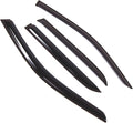 WD2-726B Dark Smoke 4 Pcs Set Window Visor (Outside Mount) Deflector Rain Guard Compatible with 2016-2018 Mercedes-Benz ML350 ML500 ML63