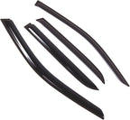 WD2-726B Dark Smoke 4 Pcs Set Window Visor (Outside Mount) Deflector Rain Guard Compatible with 2016-2018 Mercedes-Benz ML350 ML500 ML63