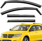 Extra Durable Window Deflectors in-Channel Window Visors Rain Guards Fit for Dodge Journey 2009-2020, Sun Visors, Wind Vent for Shades, Exterior Car Accessories - 4 pcs. AG0897