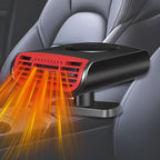 Portable 12V Car Heater & Defroster 150W, 360° Rotating Heater for Windshield and Cabin, Cigarette Lighter Plug for Vehicles,Trucks,RVs