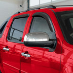 Voron Glass Tape-on Extra Durable Rain Guards for Chevrolet (Chevy) Avalanche 2007-2013, Window Deflectors, Vent Window Visors, 4 Pieces-130184