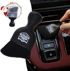 Car Interior Detailing Brush - Black, 2 Pack | Cleans auto vents, panel crevices & seat seams. Soft bristles with cover. Perfect vehicle care gift for men and women.