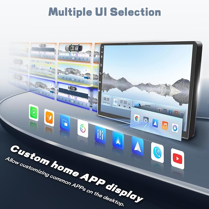 Qualcomn Chipset 8 Core 4+64GB Android 15 Car Stereo for Hyundai Elantra 2007-2010, 9 Inch Touch Screen Carplay Android Auto Radio DSP Hi-Res Picture in Picture+AHD Backup Camera Voice Assistant