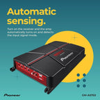 GM-A5702 2-Channel Car Amplifier – 1000W Max, Class AB, Bridgeable Design, Bridgeable, Variable Filters, High Power