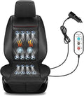 3-in-1 Cooling Car Seat Cushion with Ventilated Fans & Massage, Breathable Front Seat Cooling Seat Cover, 12V Universal Car Seat Cover for Cars, SUVs, Trucks (Black-3)