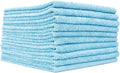 Edgeless 300 - Microfiber Detailing Towels, Perfect for Removing Polishes, Sealants, and Glaze; Great for Interior Cleaning and Dirty Jobs; 300GSM, 16in x 16in, Light Blue (10-Pack)