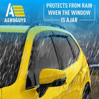 Extra Durable Window Deflectors Tape-On Window Visors Rain Guards Fit for Subaru Forester 2019-2024, Sun Visors, Wind Vent for Shades, Exterior Car Accessories - 4pcs. AG0773