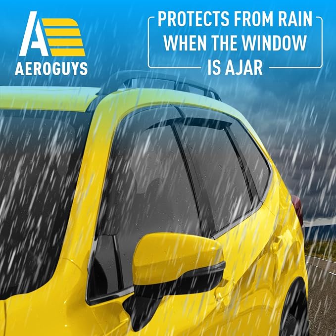 Extra Durable Window Deflectors Tape-On Window Visors Rain Guards Fit for Subaru Forester 2019-2024, Sun Visors, Wind Vent for Shades, Exterior Car Accessories - 4pcs. AG0773