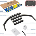 Goodyear Shatterproof in-Channel Window Deflectors for Suzuki Equator 2009-2012 Crew Cab, Rain Guards, Window Visors for Cars, Vent Deflector, Car Accessories, 4 pcs - GY007868