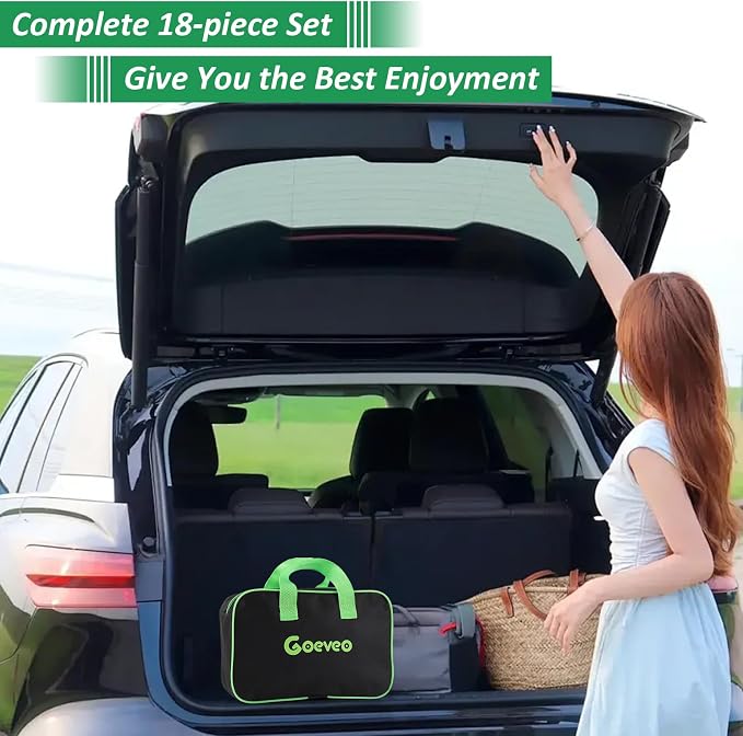 18PCS Car Interior Detailing Kit with Ultra Soft Brushes | Detailing Brush Set for Cleaning Interior, Upholstery Care, Professional Car Care Kit,Car Accessories for Truck Suv Interior
