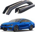 Goodyear Shatterproof in-Channel Window Deflectors for Kia K-5/K5 2021-2026, Rain Guards, Window Visors for Cars, Vent Deflector, Car Accessories, 4 pcs - GY008024