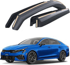 Goodyear Shatterproof in-Channel Window Deflectors for Kia K-5/K5 2021-2026, Rain Guards, Window Visors for Cars, Vent Deflector, Car Accessories, 4 pcs - GY008024