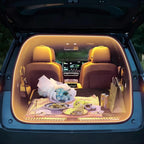 Car LED Strip Lights - Trunk Cargo Ambient Lighting, Warm Yellow 3500K, 177.16 inches Flexible Cuttable LED Light Strip, Easy Install, Waterproof, Universal Fit for Car Trunks, SUVs, and Vans