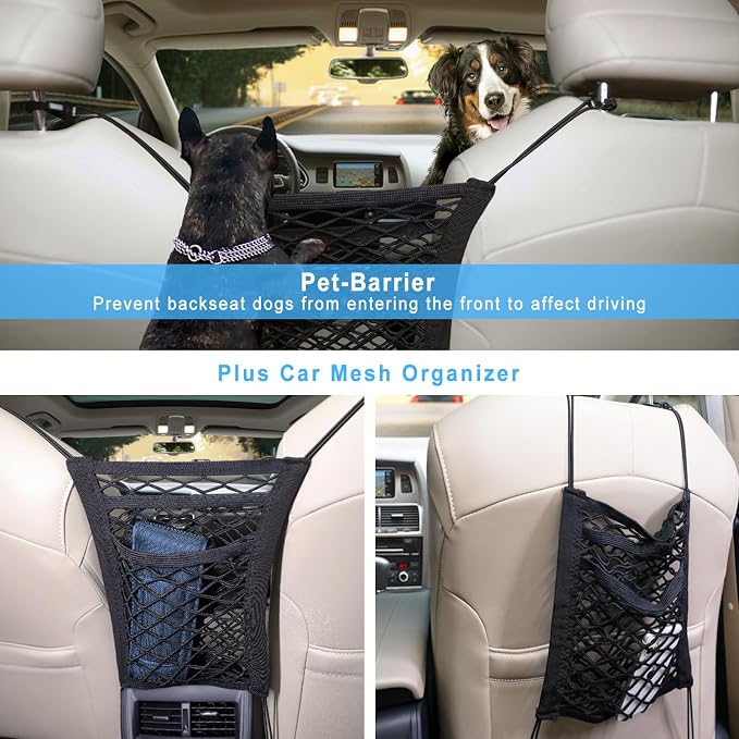 Deluxe Dog Seat Cover for Front Seat-More Durable Waterproof Front Seat Protector, High Heat Resistant and Nonslip Front Seat Cover for Dogs Kids, Universal Size (Black,1 Pack)
